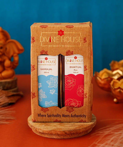 Divine House Bhakti Jal Pack- Rose Pooja Samagri