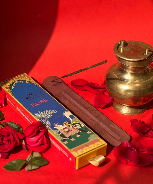 Divine House Rose Hand Rolled Incense Sticks