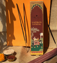 Divine House Saffron Sandal Hand Rolled Incense Sticks