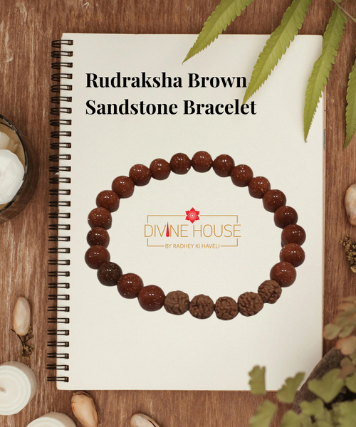 Rudraksha Brown Sandstone Bracelet