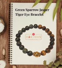 Green Sparrow Jasper & Tiger Eye Bracelet