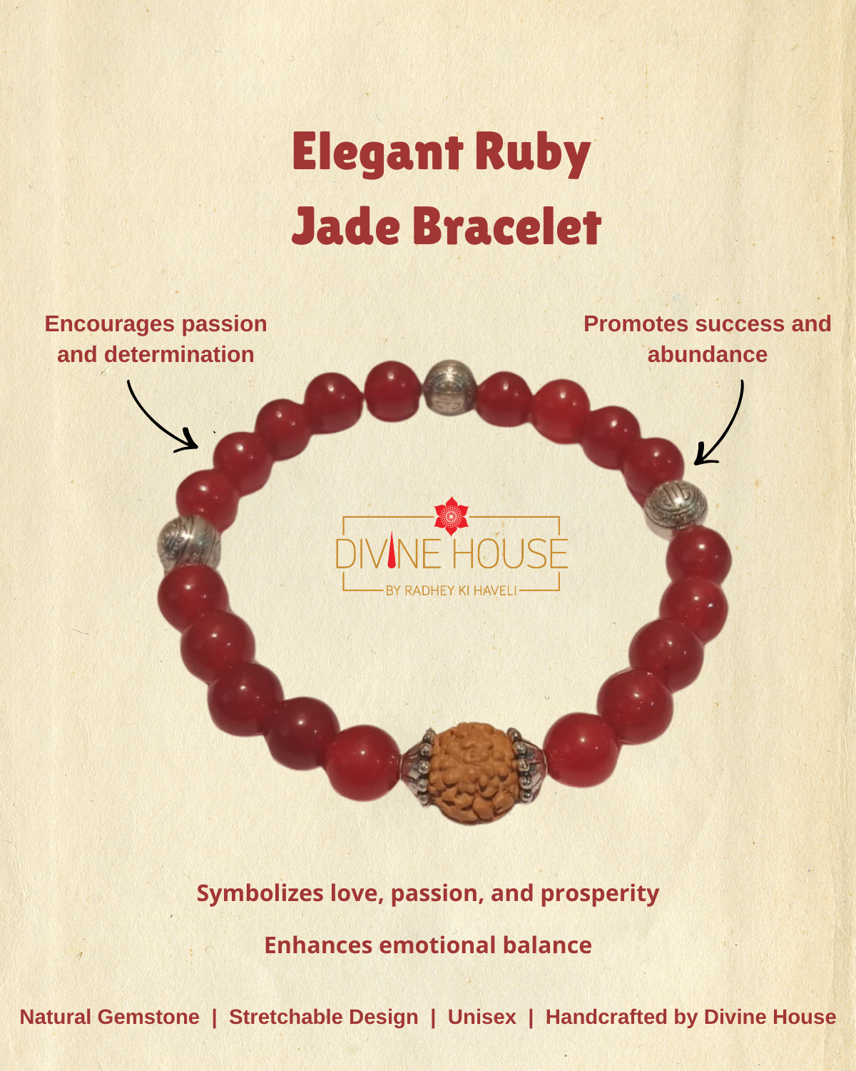 Passion & Prosperity – Elegant Ruby Jade Bracelet