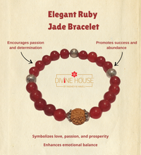 Passion & Prosperity – Elegant Ruby Jade Bracelet