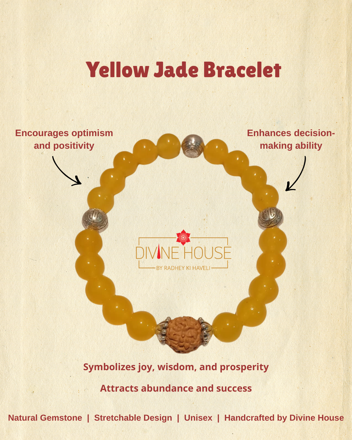 Wealth & Happiness – Yellow Jade Bracelet