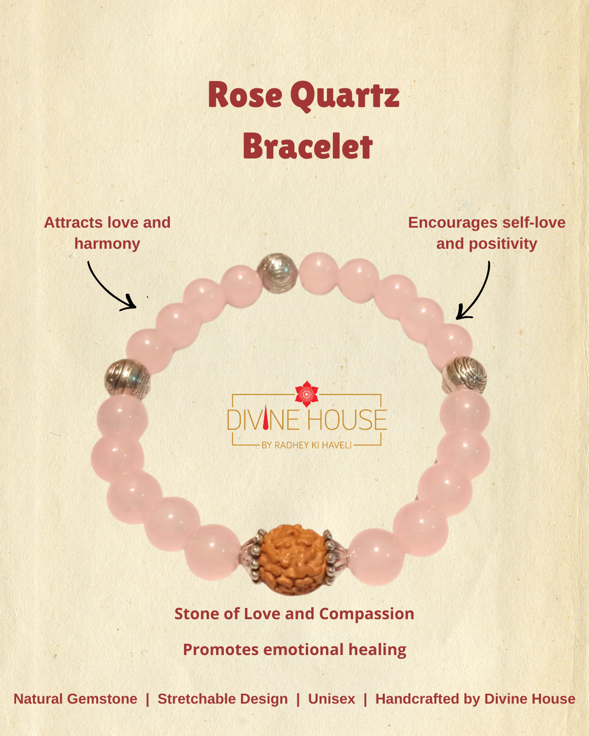 Love & Healing – Rose Quartz Bracelet