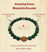 Protection & Transformation – Green Malachite Bracelet