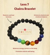 Energy & Balance – Lava 7 Chakra Bracelet