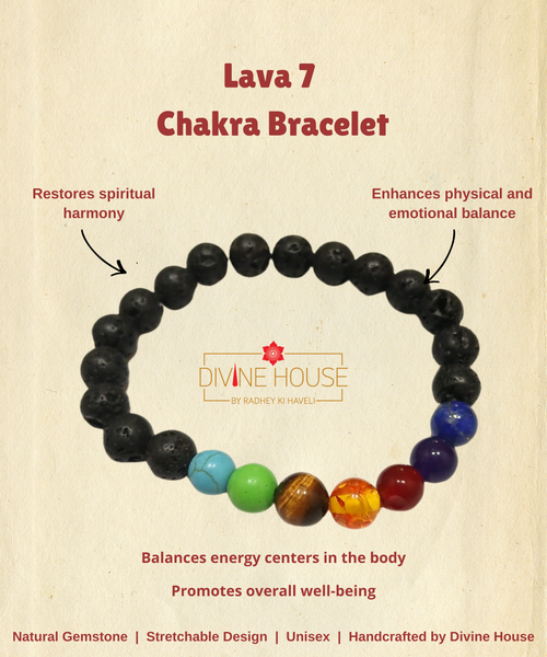 Energy & Balance – Lava 7 Chakra Bracelet