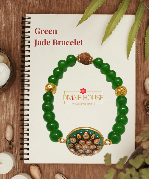 Wealth & Harmony – Green Jade Bracelet