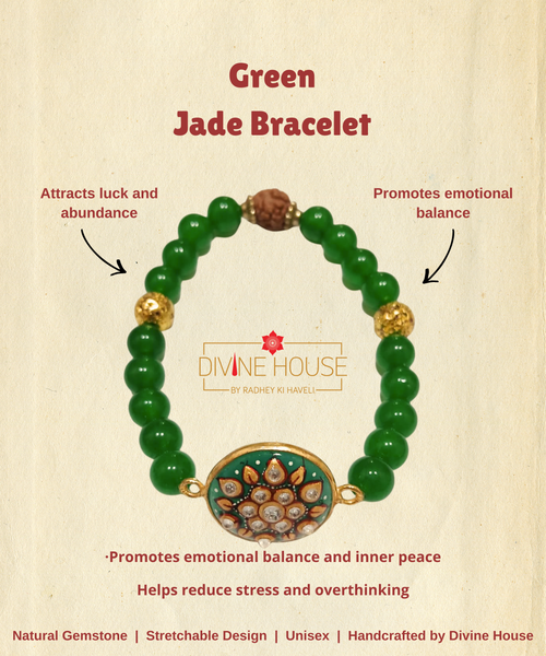 Wealth & Harmony – Green Jade Bracelet