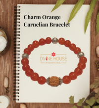 Motivation & Vitality – Charm Orange Carnelian Bracelet