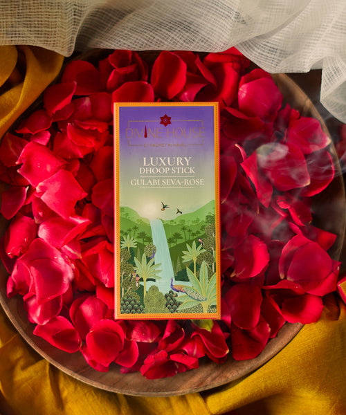 Divine House Gulabi Seva -Rose Luxury Dhoop Stick