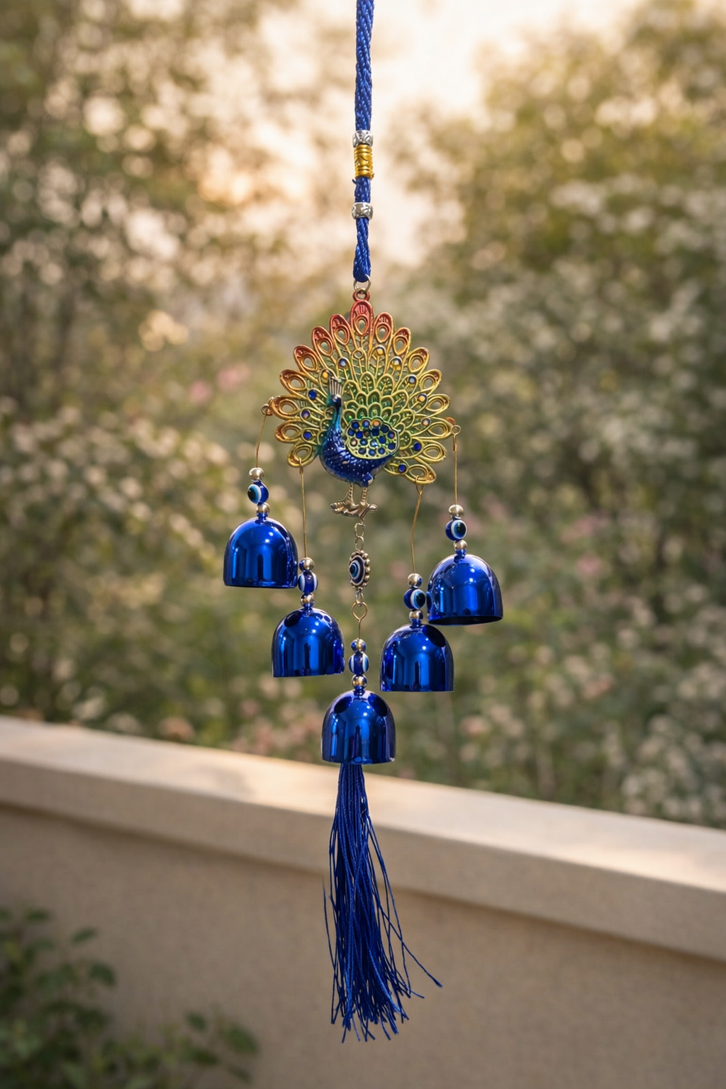 Blue Calm Peacock Chime