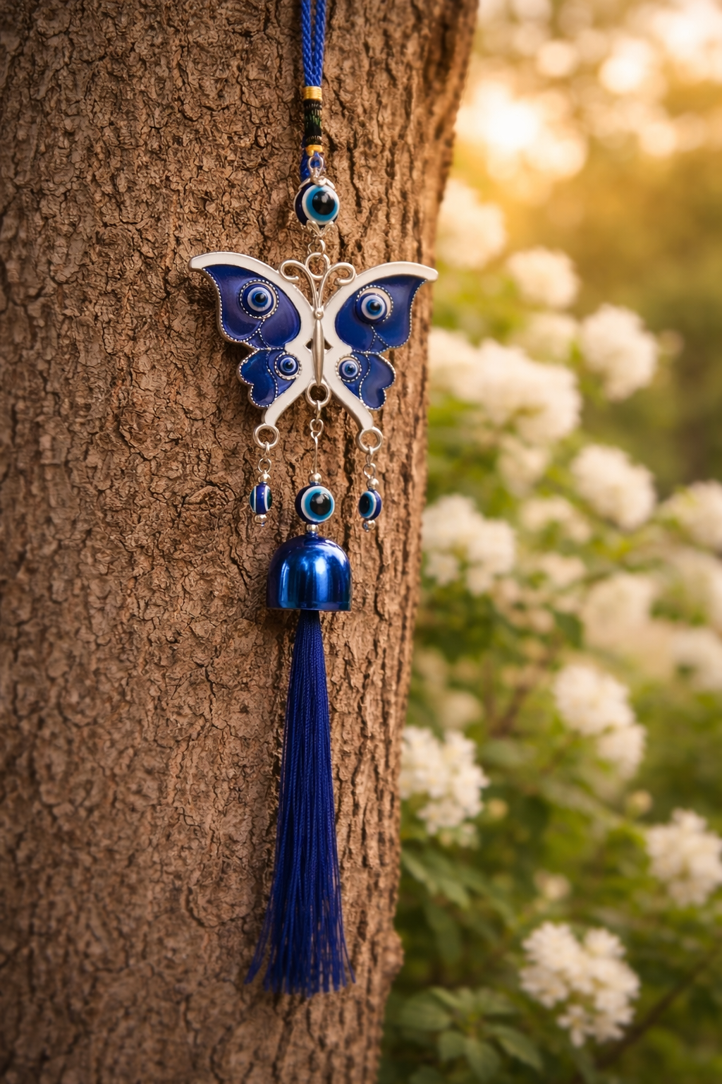 Blue Butterfly Eye Hanging