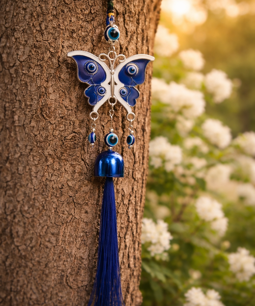 Blue Butterfly Eye Hanging