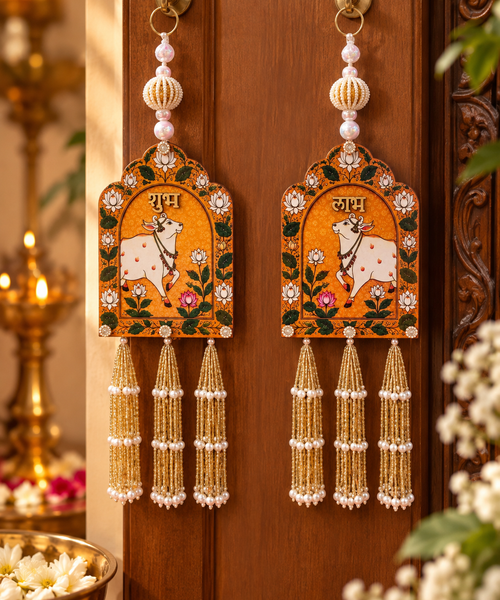 Shubh Labh Cow Hanging