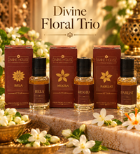 Divine Floral Trio – Bela, Mogra &amp; Parijat