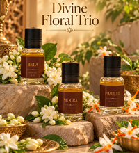 Divine Floral Trio – Bela, Mogra &amp; Parijat