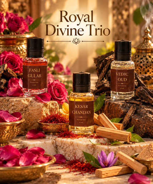 Royal Divine Trio — Fasli Gulab, Kesar Chandan &amp; Vedic Oud