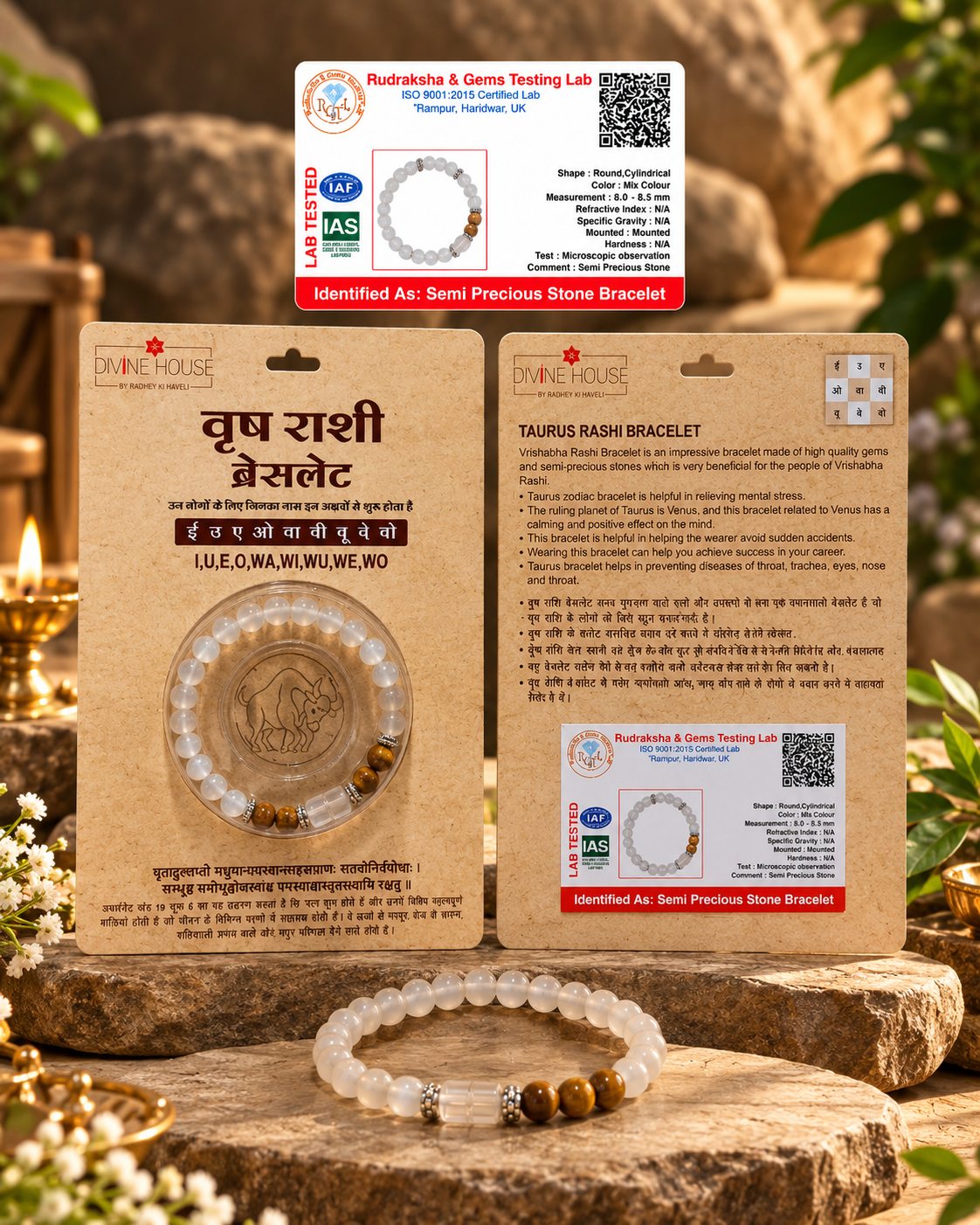 Tauras (Vrishabha) Zodiac Bracelet
