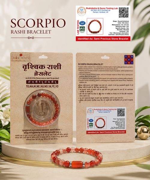 Scorpio (Vrishchik) Zodiac Bracelet